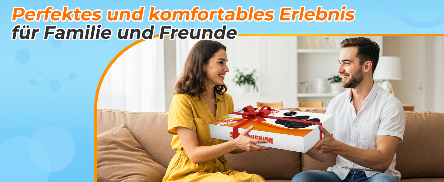 Подушка для сидіння PTYLO - ергономічна подушка для офісних крісел, автокрісел, інвалідних візків, геймінгових крісел, комфортна підтримка при тривалому сидінні, для вагітних, дихаюча, з антиковзаючим покриттям (Чорний)