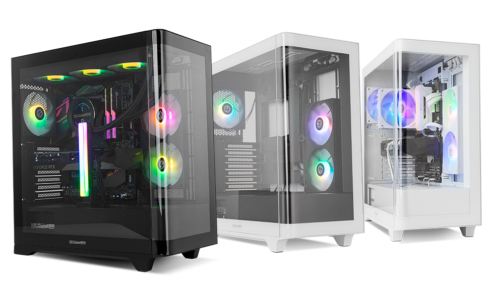 Корпус для ПК NOX Xtreme Products White: ATX/Micro-ATX/ITX Midi-Tower з сітчастою передньою та верхньою панелями, скло з загартованого скла, 3 x 140 мм вентилятори, підтримка до 10 вентиляторів, USB-C/USB 3.0, білий (HUMMER ETHER W/B)