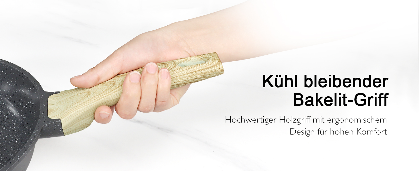 Набір посуду GiPP 17 предметів: каструлі та сковороди з антипригарним покриттям, сірий колір