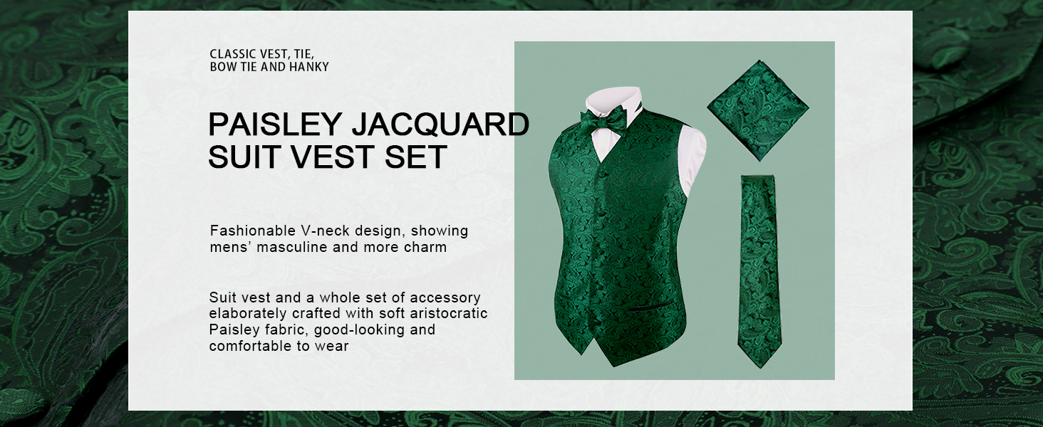 Чоловіча краватка-метелик Alizeal з візерунком пейслі та кишеньковим хустиною, 3XL, блакитний