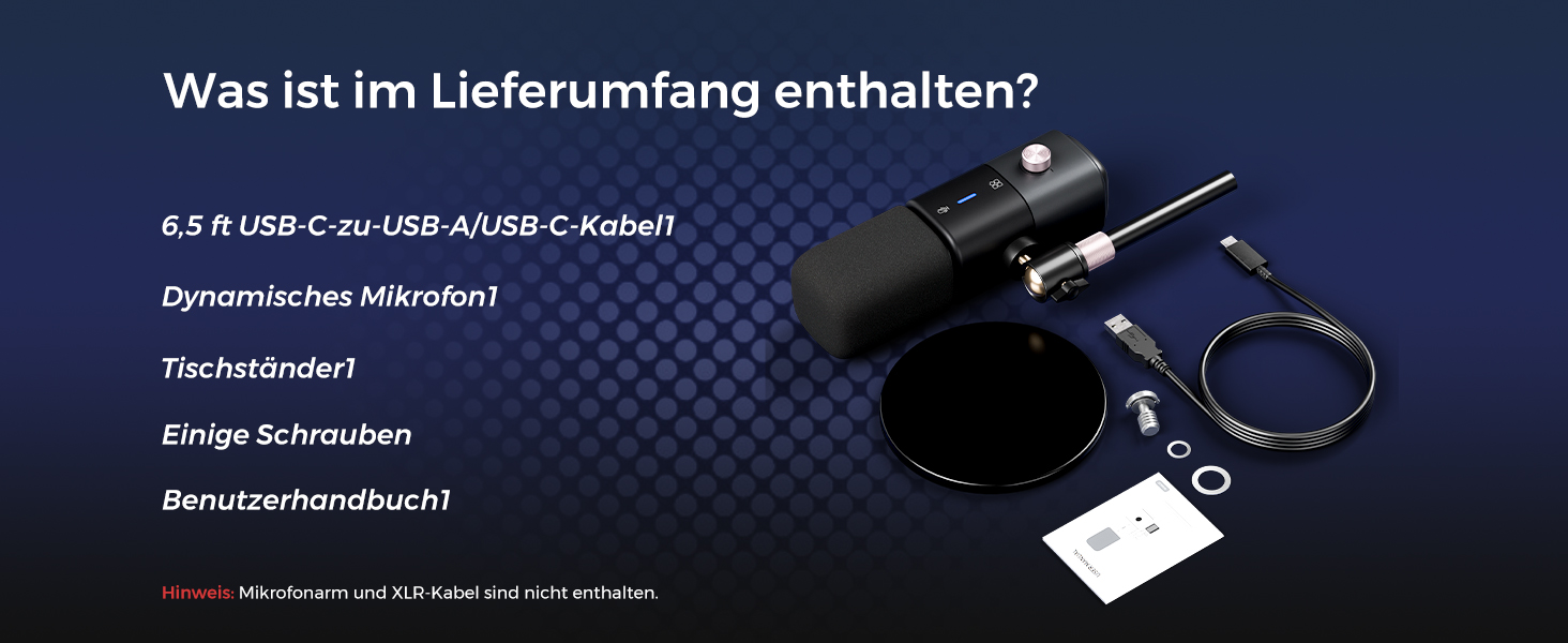 Динамічний мікрофон NearStream USB/XLR для ПК, геймінгу та стрімінгу з регулюванням гучності, кнопкою Mute, ізоляцією голосу, сумісний з MAC, PS4, PS5, мікшером (AM10X/AM15X)