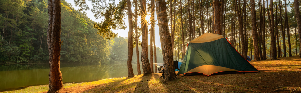 Надувне ліжко для кемпінгу Alpidex - розкладне, блакитне, до 200 кг, з кишенею, м'яке, для відпочинку на природі та вдома