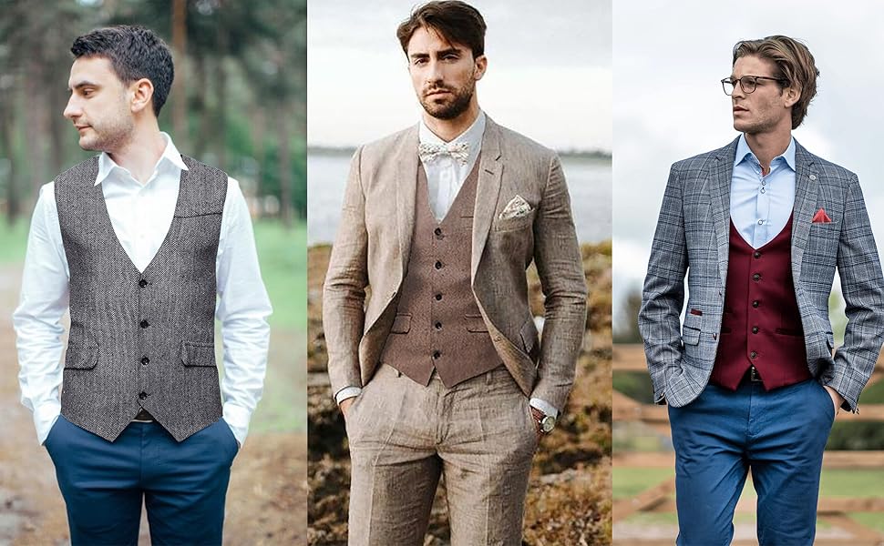 Чоловіча жилетка RONGKIM Showu з паєтками, Slim Fit, для вечірки/весілля, елегантний костюмний стиль, чорна