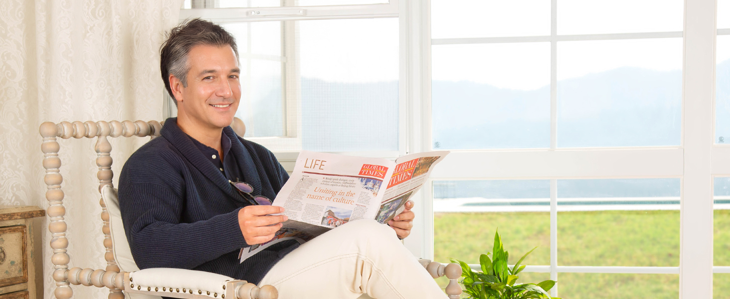 Чоловічі мокасини VeraCosy для дому з піною Memory Foam, зимові тапочки, 44/45 EU, темно-морська блакить