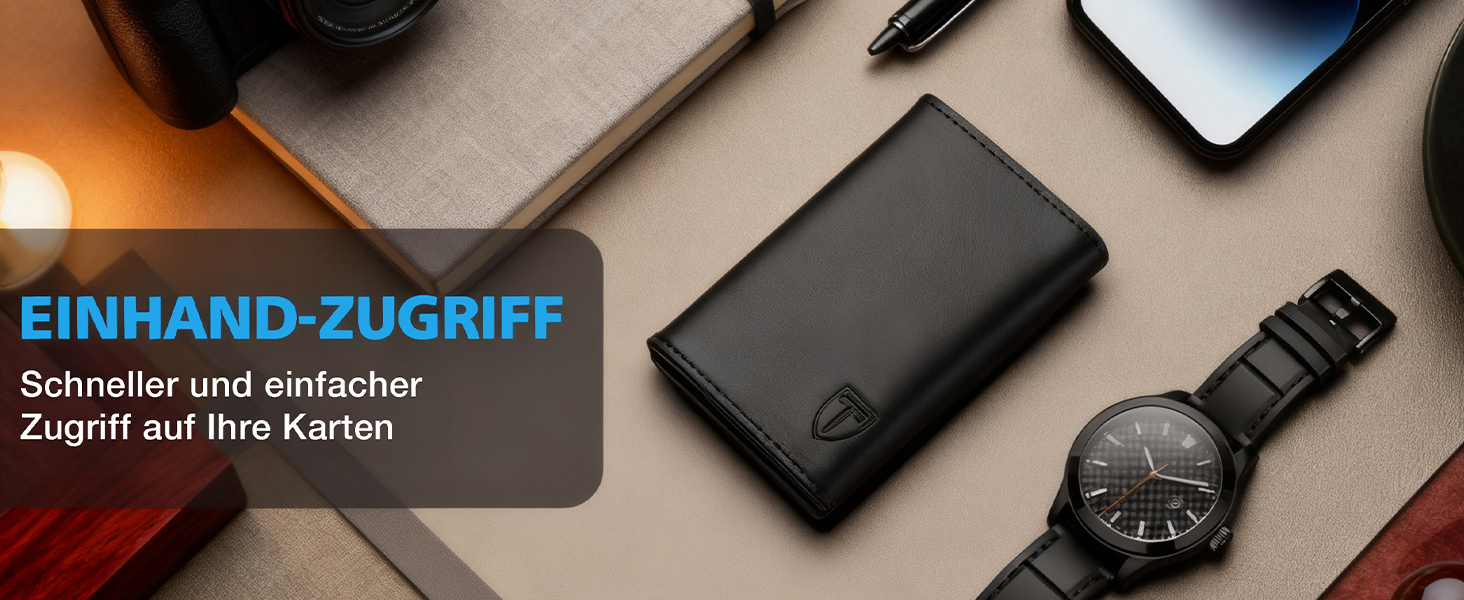 TENBST Smart Wallet 3.0: Шкіряний гаманець для чоловіків з магнітною застібкою | RFID-захист | Slim-модель | Гаманець-картхолдер