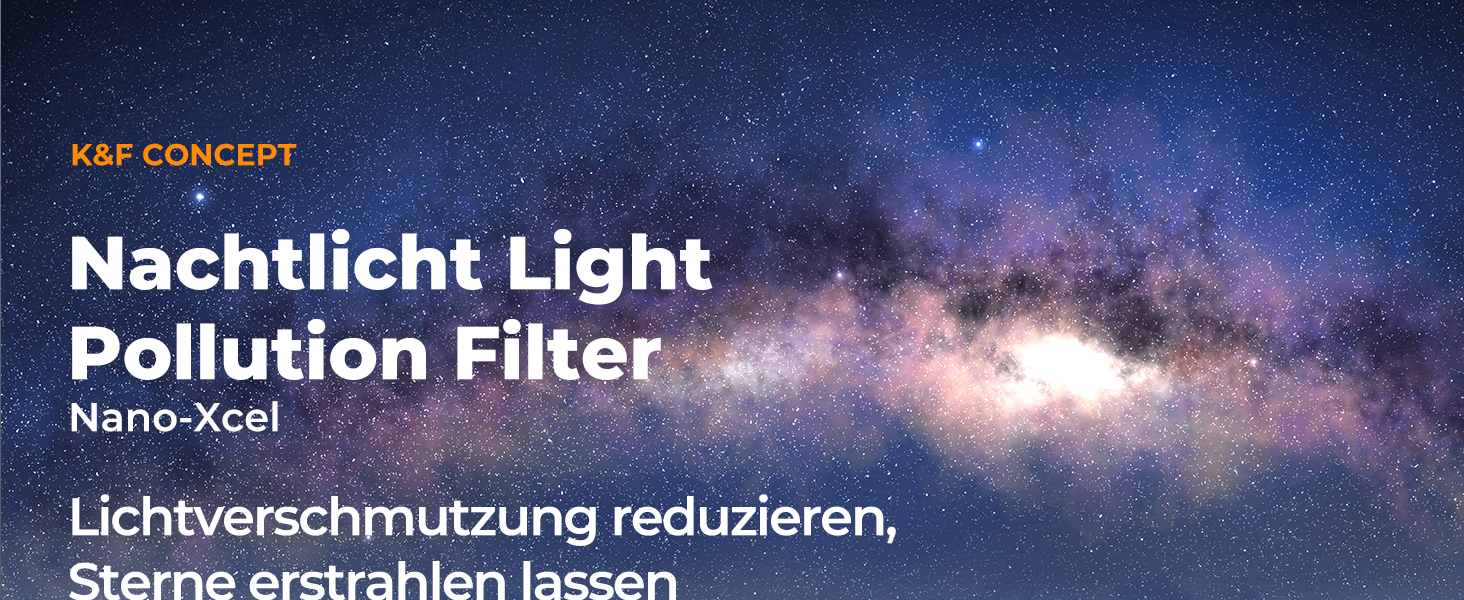 Фільтр K&F Concept Nano-X 82mm Natural Night Astroklar для нічної зйомки та астрофотографії