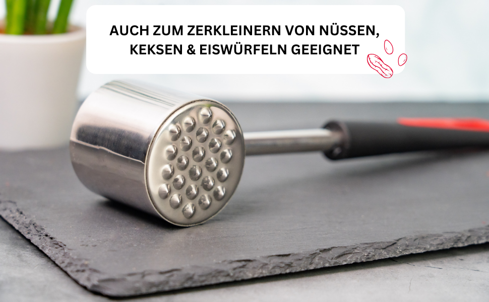 Молоток для м'яса Westmark Gallant з алюмінію з антиприлипним покриттям, сріблястий, 21.5 см