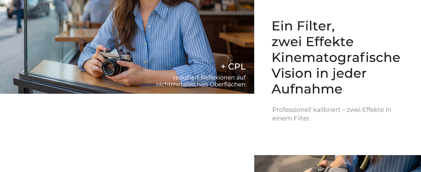 Фільтр 62мм 2-в-1 K&F Concept: Поляризаційний та Black Mist, скло Nano-Xcel