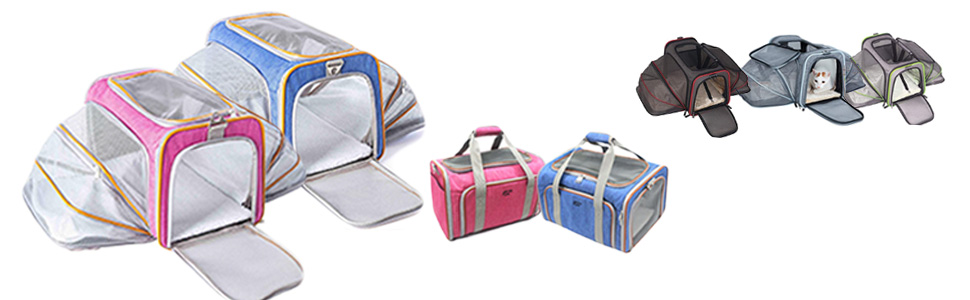 Складана переноска для собак і котів, 72 см. Підходить для подорожей на авто та літаку. Зручна переноска з довгим плечовим ременем, двостороння