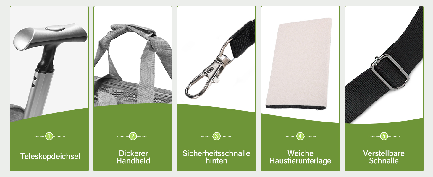 Переноска для тварин ALLSOPETS з колесами для котів та собак, схвалена для авіаперельотів, з висувним ручками, знімними колесами та плечовим ременем, сіра