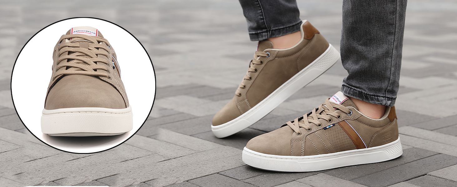 Чоловічі кросівки для активного відпочинку ARRIGO BELLO: легкі, зручні, з натуральної шкіри, розміри 41-46, білі