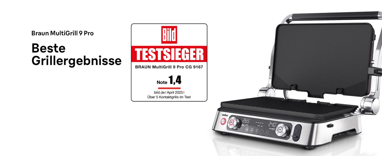 Електричний гриль Braun MultiGrill 7 CG7020: контактний гриль, BBQ та духовка 3-в-1, велика поверхня (12 бургерів), 2000W, 230°, миється в посудомийній машині, з піддоном для жиру, для дому