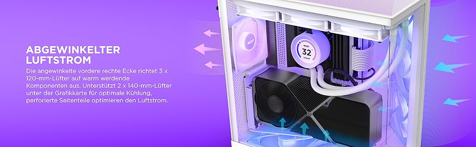 NZXT H6 Flow RGB: Корпус ПК Mid-Tower з двома камерами, чорний