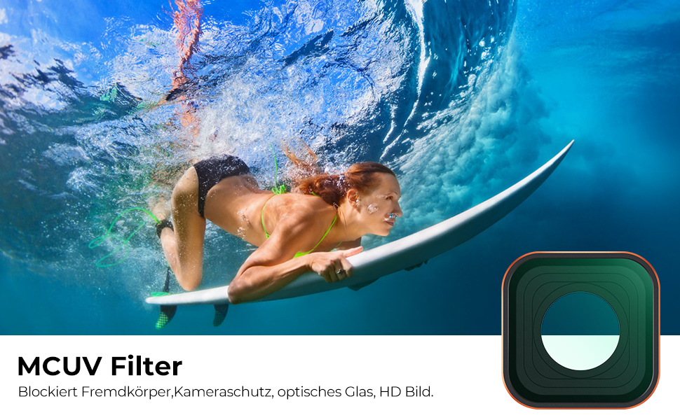 Набір фільтрів K&F Concept ND/CPL для GoPro Hero 13/12/11/10/9 Black (6 шт.) з UV-фільтром