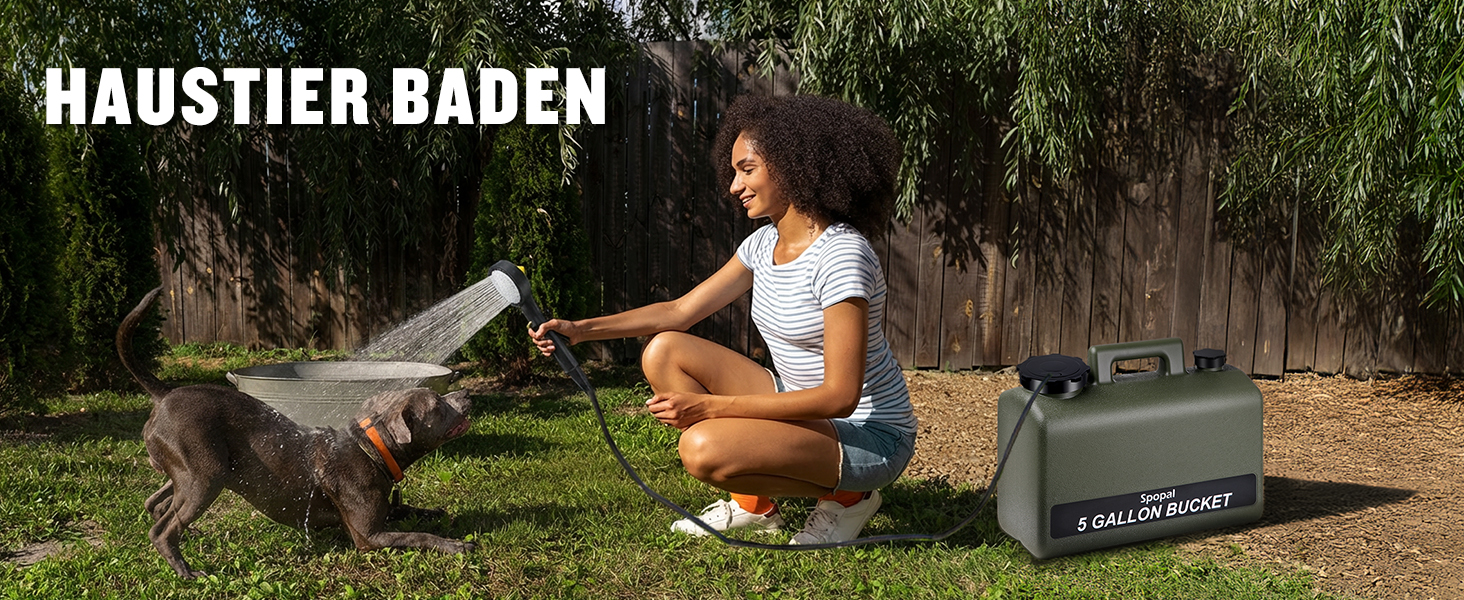 Портативна душова кабіна для кемпінгу з акумулятором 10000mAh та 20л баком. Комплект для відпочинку на природі, в авто та для миття тварин