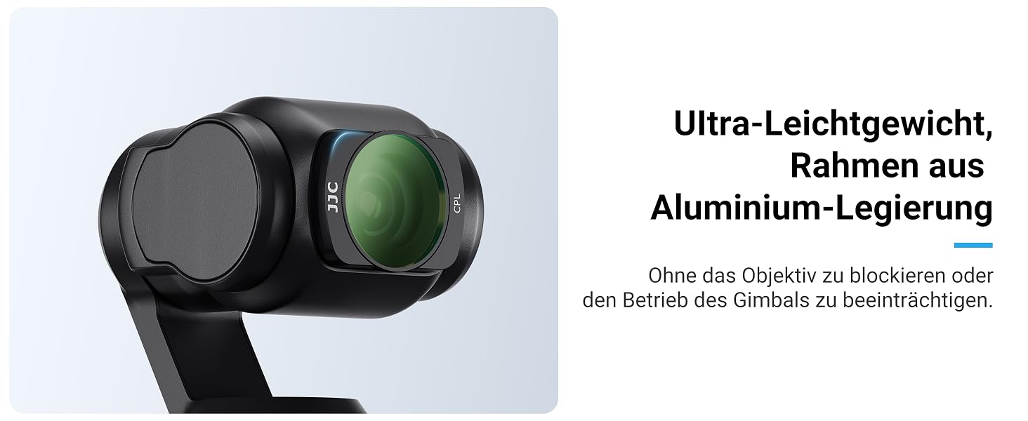 Набір магнітних фільтрів JJC 6в1 для DJI Osmo Pocket 3: ND8, ND16, ND32, ND64, ND256 та CPL (поляризаційний), світлофільтри для екшн-камери