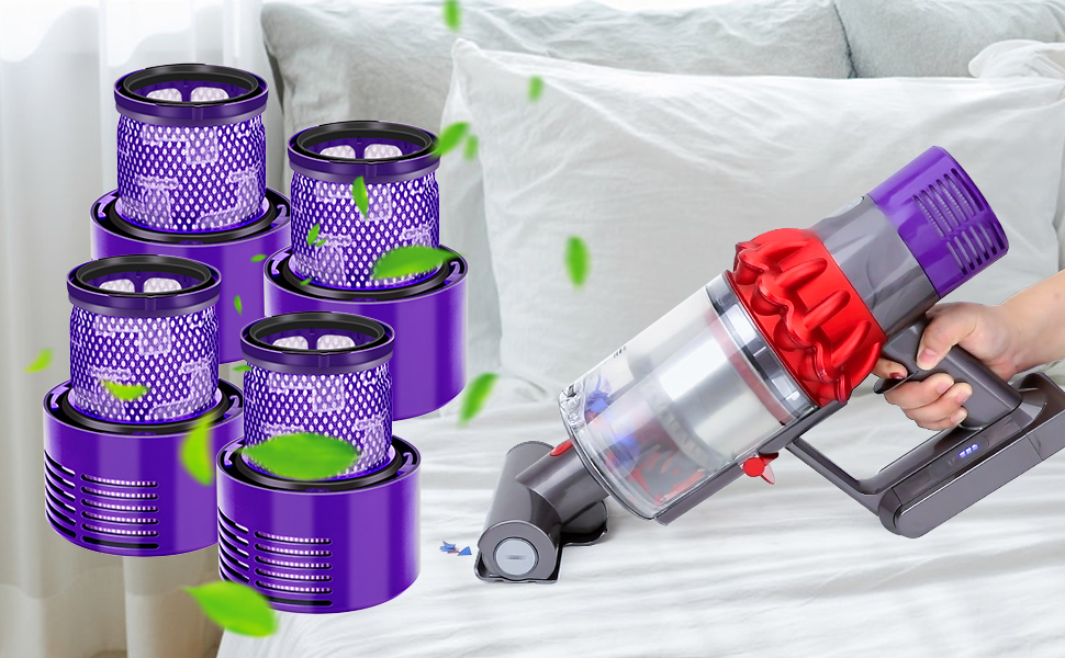 Фільтри для пилососа Dyson 3 шт. Заміна для V15, SV14, SV17, SV22 Detect Animal Absolute Extra Pro Torque Drive, #970013-02 (V10)