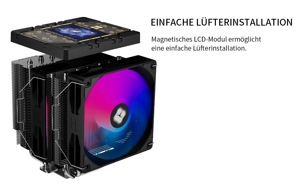 Кулер для процесора Thermalright Peerless Assassin 120 VISION MAX ARGB Black, 2 вентилятори TL-K12 PWM, 5