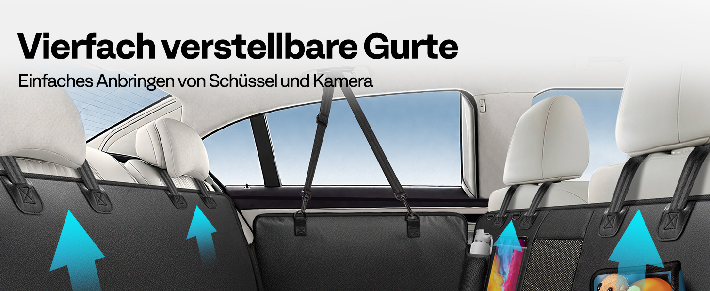Захист для автосидіння для собак MellowMates: водовідштовхувальний, з жорсткою основою, боковими захистами та оглядовим вікном. Підходить для SUV та мінівенів.