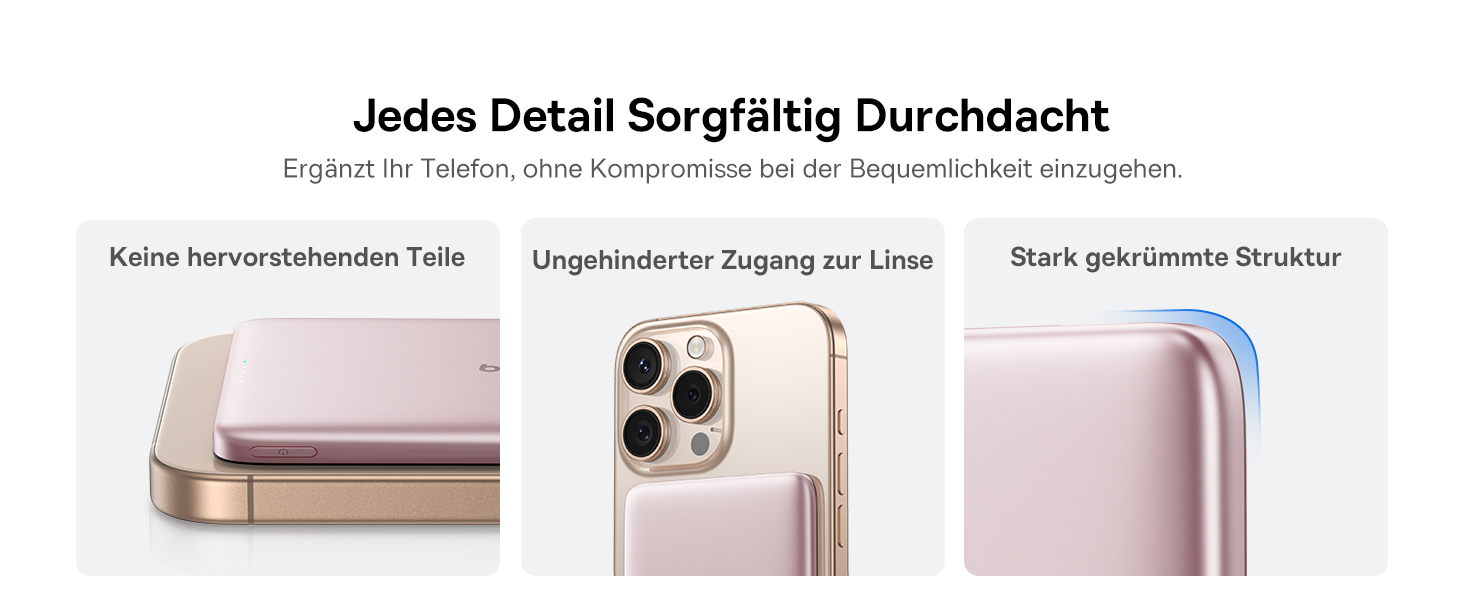 Power Bank Baseus Picogo AM41: Тонкий Magsafe Пауербанк, PD 20W, 5000mAh, Рожевий, з USB-C кабелем для iPhone 17/16/15/14/13/12