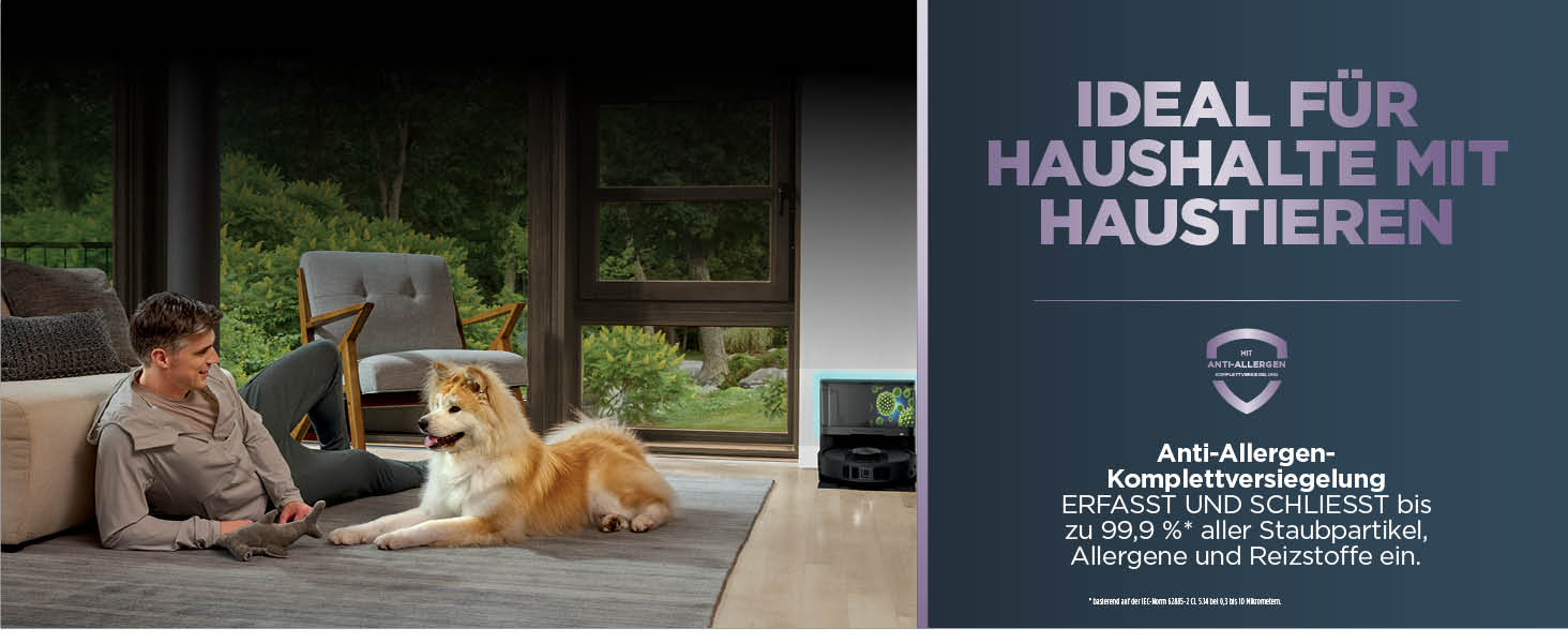 Робот-пилосос Shark PowerDetect 2-в-1 з функцією миття, NeverTouch Pro, самостійне очищення до 60 днів, LiDAR-навігація, NeverStuck, керування через додаток, RV2800ZEEU, 2 щітки, Anti-Micro Pads, 1 капсула