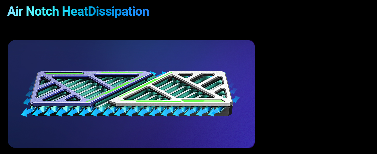 Радіатор охолодження для SSD M.2 JEYI, мідні ребра з алюмінієвою рамкою, пасивне охолодження, Finscold – 1.7 мм (Dazzcold006)