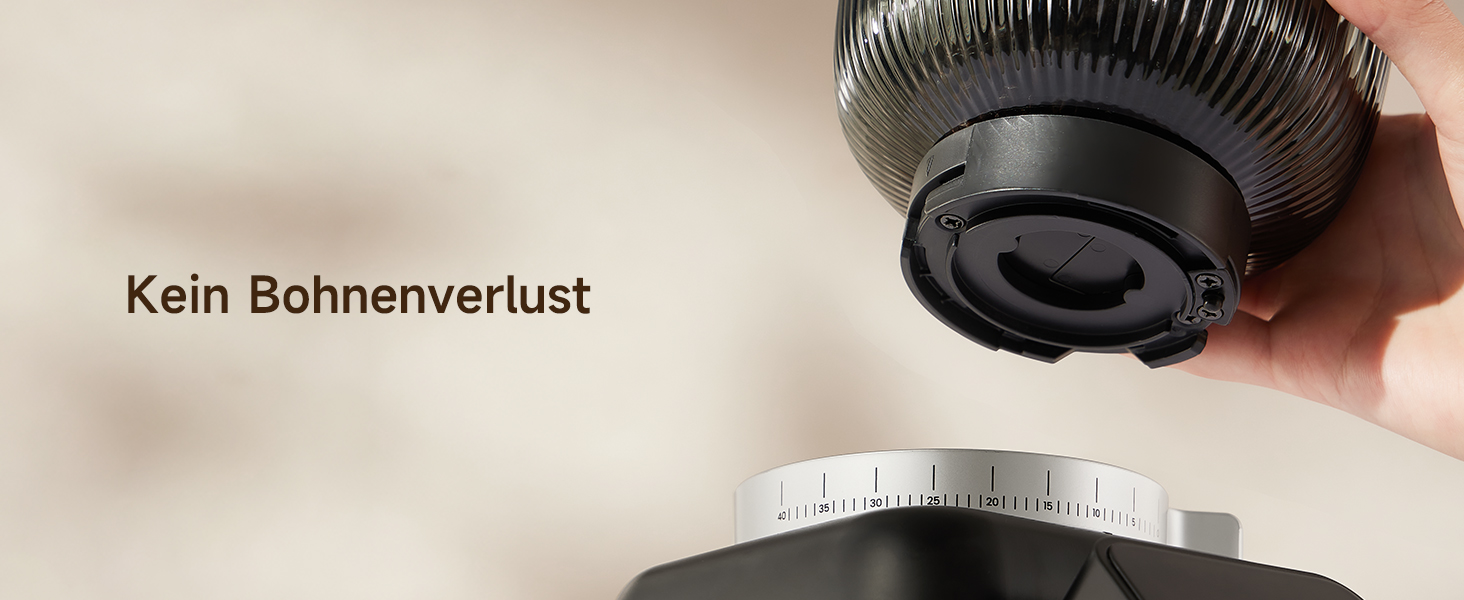 Професійна кавомолка Neretva з прецизійними жорнами, 40 штук. Електрична кавомолка з рівномірним помелом, антистатична, без залишків. Підходить для еспресо, фільтр-кави, френч-пресу, мока-кави. Сріблястий колір.