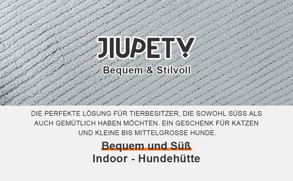 Будка для собак середнього розміру Jiupety з завісою, портативна переносна будка для собак, розмір L (61x45x45 см), сіра, знімний м'який лежак