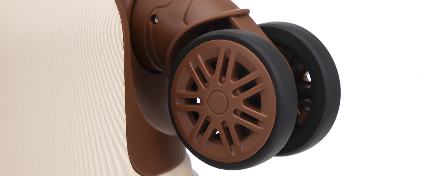 Набір валіз-ролерів (3 шт): M, L, XL, білий, з коліщатками 360°, замком, зручною ручкою. Elfenbeinweiß