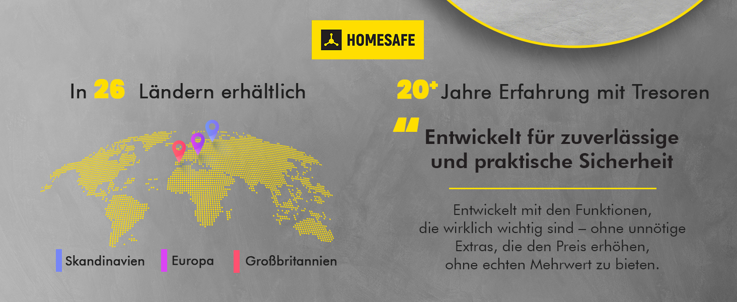 Сейф Homesafe HV15K з ключовим замком, металевий, 15x20x17 см, колір Carbon Satin Schwarz