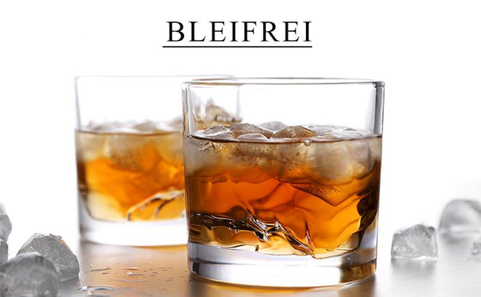 Набір склянок для віскі LIITON Everest (2 шт.) з кришталевого скла, Tumbler, подарунок для чоловіка, для коктейлів, джину, бурбону, рому