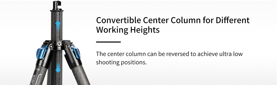Штатив SIRUI ST-125+ST-10X з відеоголовою для панорамної зйомки, карбонове, для DSLR, 4 секції, 166см, 3кг