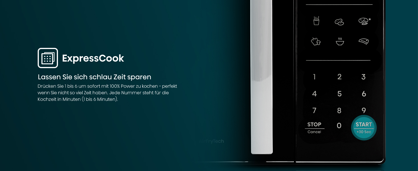 Мікрохвильова піч Hisense H23MOBS5HC 23 л, 900 Вт, AirFry, 4 в 1, чорна