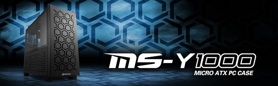 Sharkoon MS-Y1000 White - Корпус для ПК Micro-ATX Білий (Чорний)