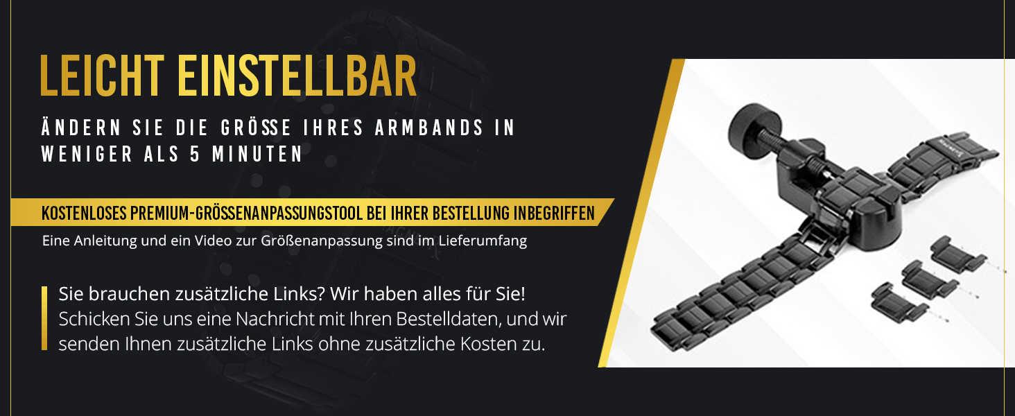 Браслет-магнітотерапія MagnetRX® Titan для чоловіків з трійною силою – титановий магнітний браслет – регульований браслет для чоловіків – магнітний браслет для чоловіків з високоякісною застібкою (чорний)