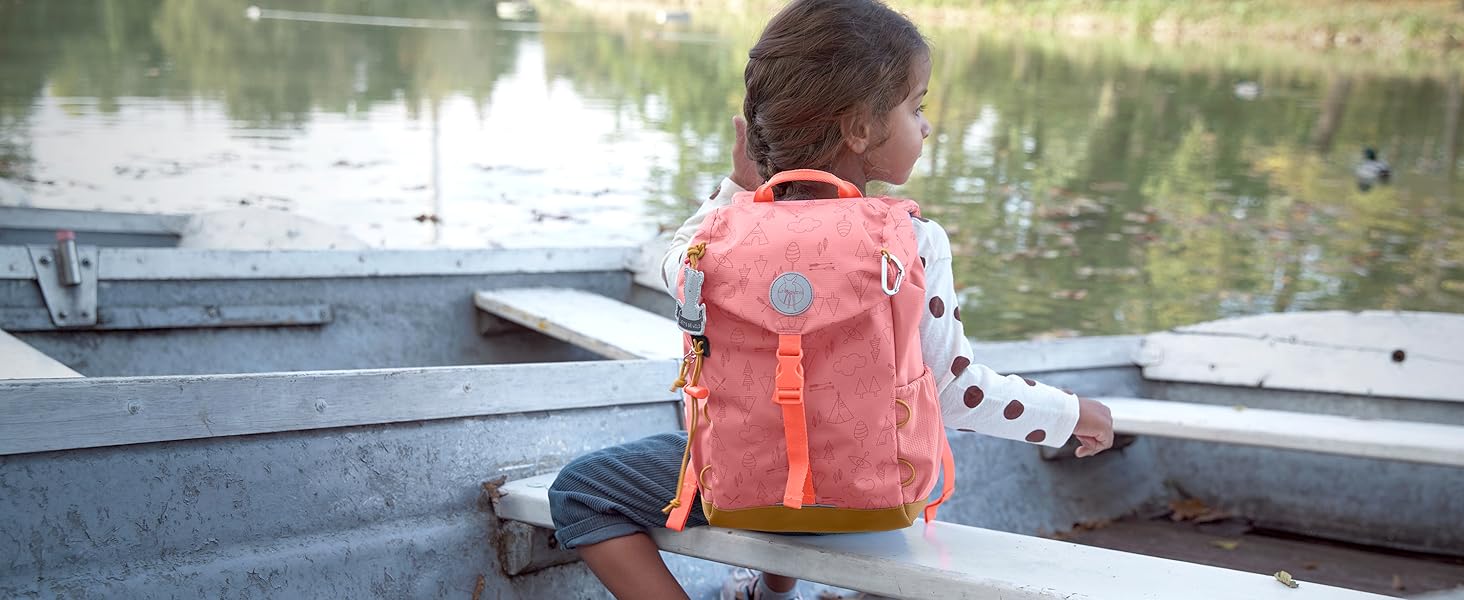 Дитячий туристичний рюкзак LÄSSIG для дітей від 3 років, 9 літрів, синій — ідеальний рюкзак для дитячого садка та прогулянок