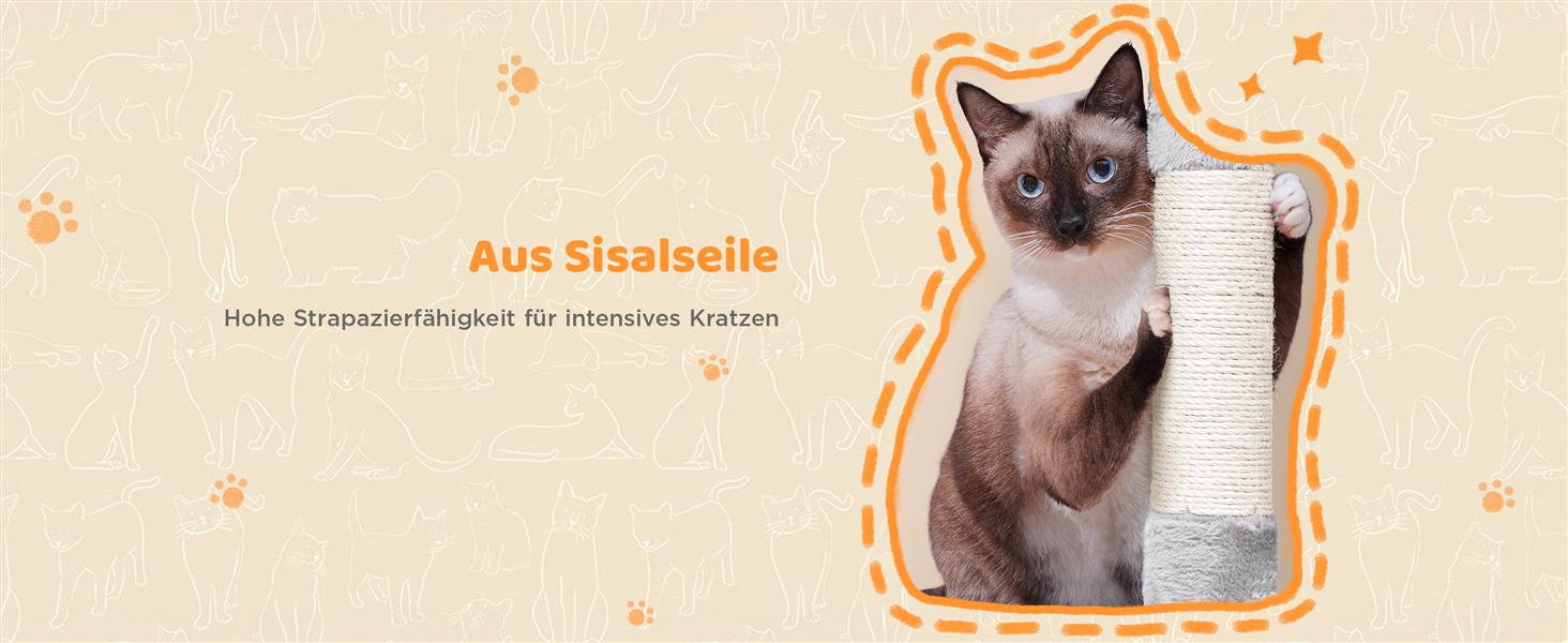 Котячий будиночок Yaheetech 159 см: стійкий когтетоп з будиночками та платформами, сірий
