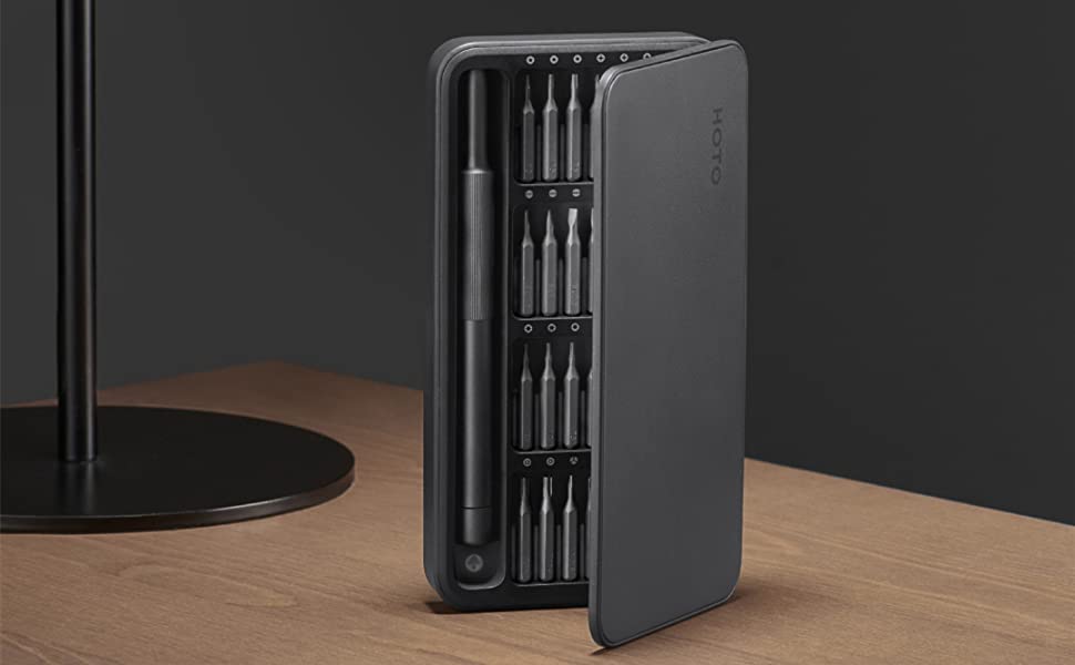 Набір викруток HOTO Feinmechaniker 28 в 1: прецизійний набір для ремонту телефонів, ПК, окулярів, годинників. Магнітний, 2 N·m, C4 × 28 mm