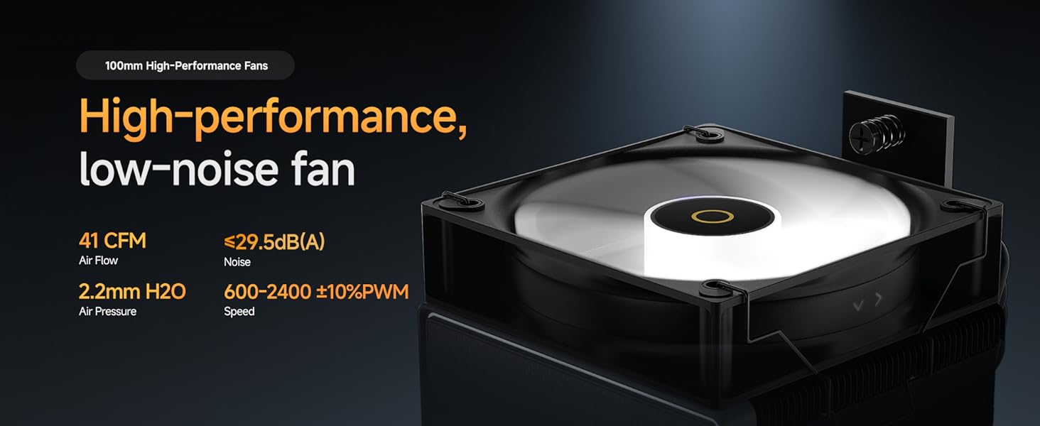 Кулер для CPU Gamma A40 BK - компактний, 100мм PWM вентилятор, 4 теплові трубки, сумісний з Intel LGA 115X/1200/1700/1851 & AMD AM4/AM5