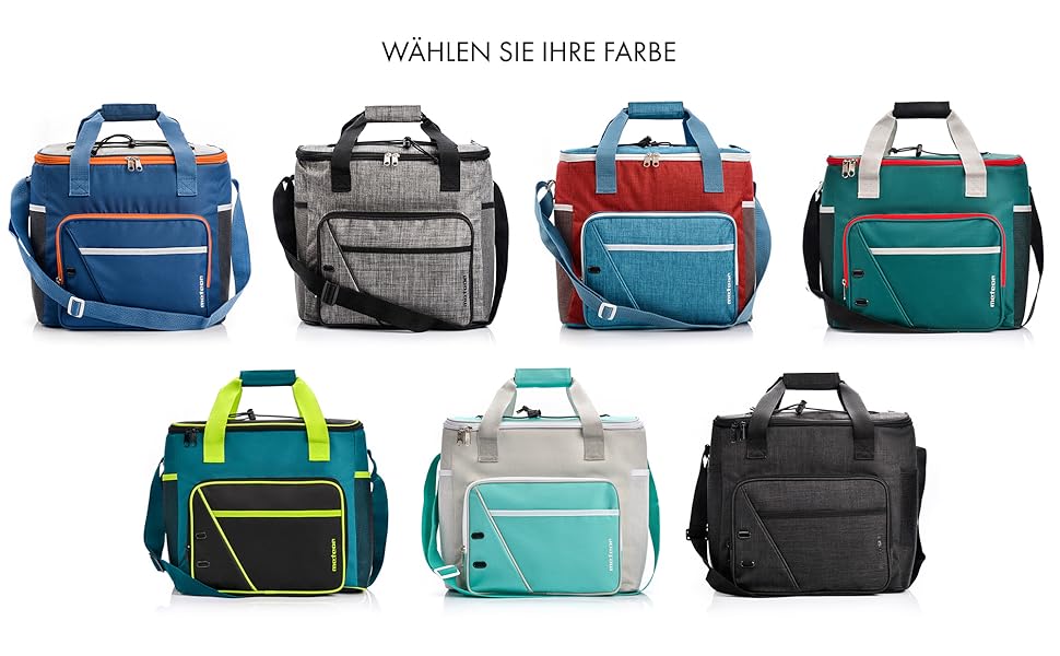 Термосумка 30 л - ідеальна для кемпінгу, пікніка, фестивалю, зберігання їжі та напоїв. Колір: морська хвиля