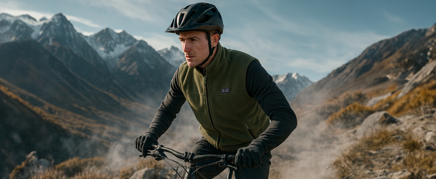 Обогреваемая жилетка LABCOOL для мужчин и женщин - жилетка з мікрофлісу з 6 зонами нагріву та 3 рівнями температури - USB-живлення з Powerbank 10000mAh - можна прати в пральній машині, чорний, розмір M