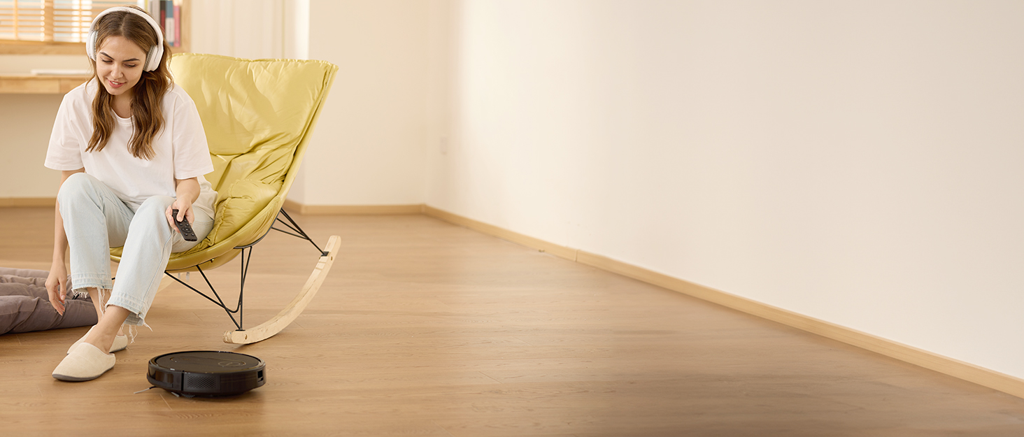 Робот-пилосос Vactidy Nimble T8 2-в-1 з функцією миття, 3000Pa, чорний