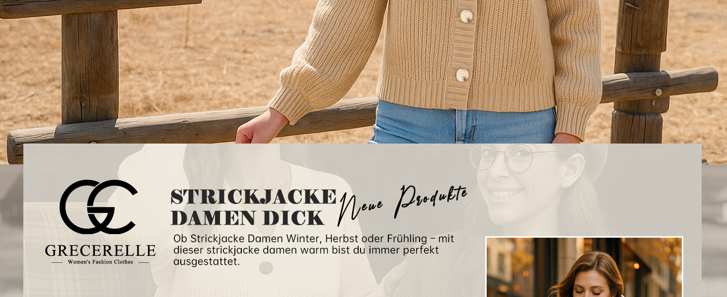 Жіночий в'язаний кардиган GRECEREE з V-подібним вирізом та ґудзиками, з кишенями (червоний, M)