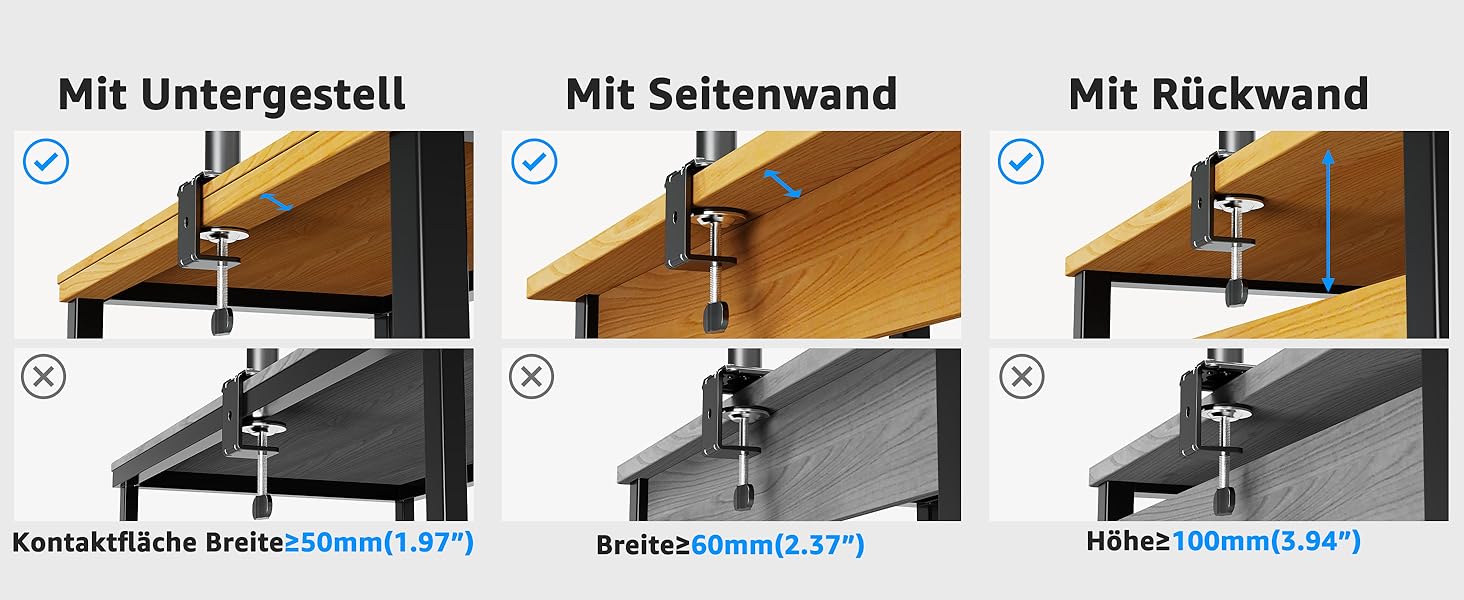 Кріплення для монітора MOUNTUP Dual - для 2 моніторів 13-32 дюйми, регульоване, настільне, VESA 75/100mm