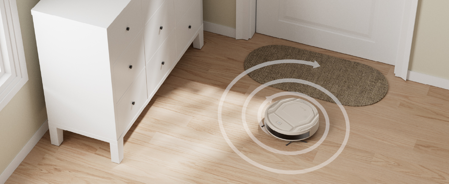 Робот-пилосос LEFANT M210P: потужність 2200 Па, тиха робота 55 дБ, Wi-Fi, Bluetooth, Alexa, керування через додаток, час роботи 120 хвилин, ідеально для шерсті тварин та твердих підлог