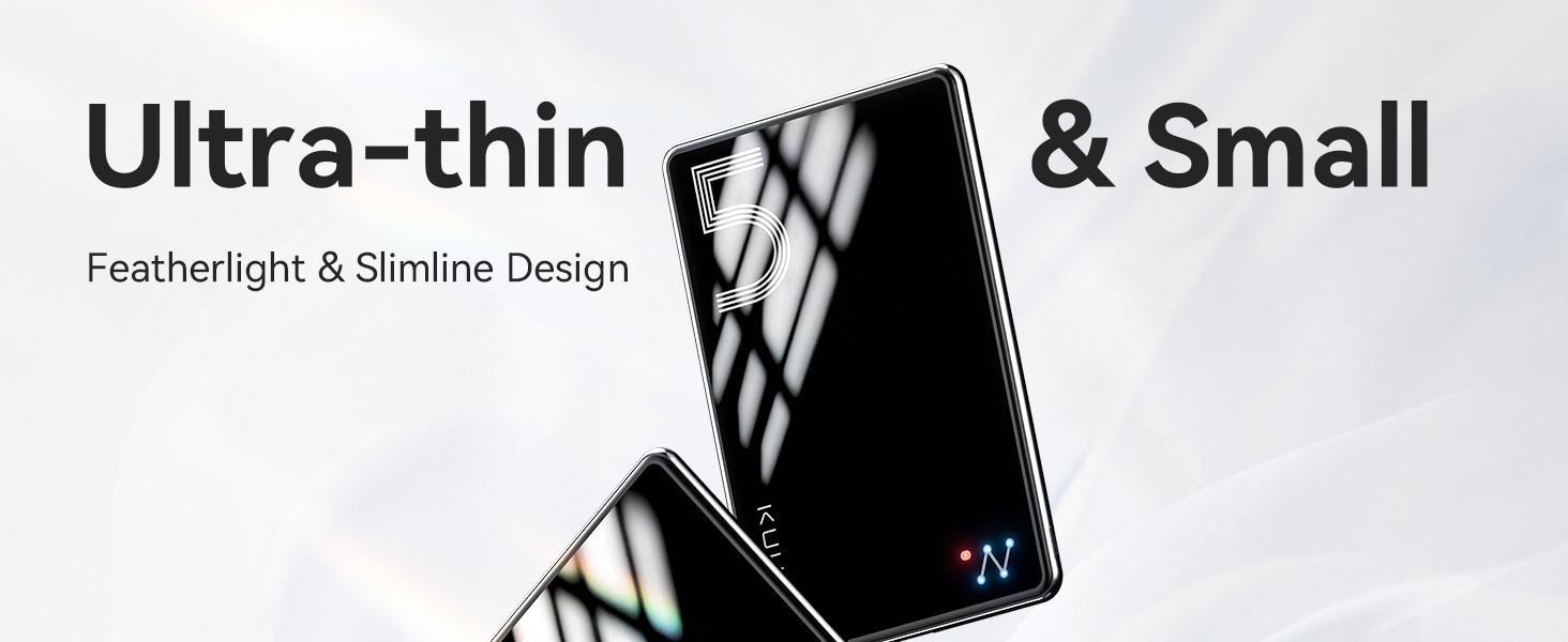 Power Bank Ultra Slim MagSafe 5000mAh PD20W для iPhone: захисний кейс з магнітним кріпленням (Чорний)