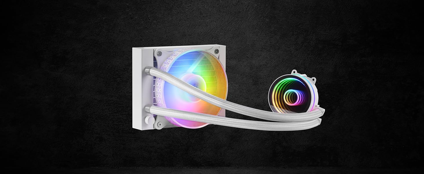 Система водяного охолодження Mars Gaming ML-ONE120 Rosa для CPU, 200W, RGB, тиха вентиляція