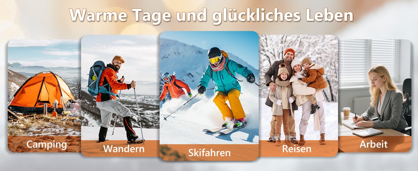 Електричні грілки для рук EXTSUD 2 шт. 5000mAh з USB-живленням, 3 режими нагріву, Powerbank для відпочинку на природі, гольфу, зимових подарунків