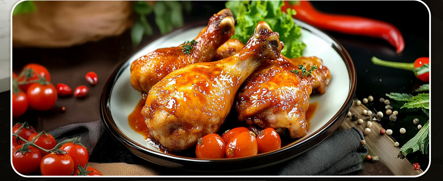 Фритюрниця без олії 7L XXL з сенсорним екраном, 12 програм, 1800W (Чорний/Сірий)