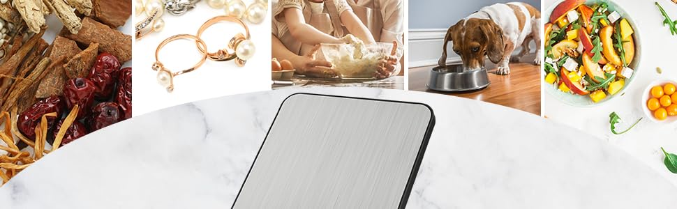 Кухонні ваги Diyife 10 кг / 1 г, електронні, з LCD-дисплеєм, для випічки та приготування їжі, з тарою, автовимкненням, платформа з нержавіючої сталі, 6 одиниць вимірювання, чорні